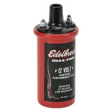 Edelbrock Max-Fire Ignition Coils 22739 Coil, Max-Fire, 12 Volt, Universal, Canister, Round, Female, 42,000V Max, Oil-Filled, 0-6,500 RPM Range, Each thumbnail 9
