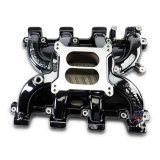 Edelbrock Performer RPM LS1 Intake Manifolds 71187-BP Manifold, RPM, Carbureted, Aluminum, Black Plasma Coated, Dual Plane, Cathedral Port, Chevy, 4.8, 5.3, 5.7, 6.0L, Each thumbnail 1