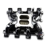 Edelbrock Performer RPM LS1 Intake Manifolds 71187-BP Manifold, RPM, Carbureted, Aluminum, Black Plasma Coated, Dual Plane, Cathedral Port, Chevy, 4.8, 5.3, 5.7, 6.0L, Each thumbnail 4