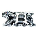 Edelbrock Performer RPM Intake Manifolds 7121-CP Manifold, RPM, Dual Plane, Aluminum, Chrome Plasma Coated, Square Bore, Ford, Small Block, Each thumbnail 3