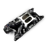 Edelbrock Performer RPM Air-Gap Intake Manifolds 7521-BP Manifold, Air Gap, Dual Plane, Aluminum, Black Plasma Coated, Square Bore, Ford, 289/302, Each thumbnail 2