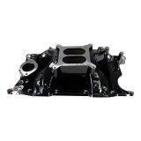 Edelbrock Performer RPM Air-Gap Intake Manifolds 7576-BP Manifold, Air Gap, Dual Plane, Aluminum, Black Plasma Coated, Square Bore, Mopar, Small Block, Each thumbnail 1