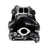 Edelbrock Performer RPM Air-Gap Intake Manifolds 7576-BP Manifold, Air Gap, Dual Plane, Aluminum, Black Plasma Coated, Square Bore, Mopar, Small Block, Each thumbnail 6