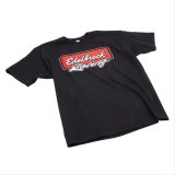 Edelbrock Racing T-Shirts 2313 T-Shirt, Short Sleeve, Cotton, Black, Logo, Men's X-Large, Each thumbnail 2