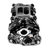 Edelbrock Performer RPM Intake Manifolds 7101-BP Manifold, RPM, Dual Plane, Aluminum, Black Plasma Coated, Square Bore, Chevy, Small Block, Each thumbnail 1