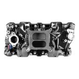 Edelbrock Performer RPM Intake Manifolds 7101-BP Manifold, RPM, Dual Plane, Aluminum, Black Plasma Coated, Square Bore, Chevy, Small Block, Each thumbnail 2
