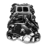 Edelbrock Performer RPM Intake Manifolds 7101-BP Manifold, RPM, Dual Plane, Aluminum, Black Plasma Coated, Square Bore, Chevy, Small Block, Each thumbnail 3