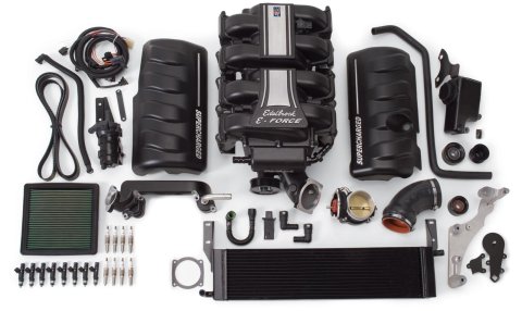 Edelbrock E-Force Mustang Stage 1 Street Legal Supercharger Kits for 2010 MUSTANG - 15890 System, 1, Roots, Black Powdercoated, Intercooler, Ford, 4.6L 3V, Kit