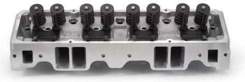 Edelbrock E-Street Cylinder Heads 2240 Heads, E-Street, Aluminum, Assembled, 64cc Chamber, 185cc Intake Runner, Head Bolts and Head Gasket Set Included, Chevy, Small Block, Kit thumbnail 5