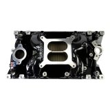 Edelbrock Performer RPM Air-Gap Intake Manifolds 7516-BP Manifold, Air Gap, Dual Plane, Aluminum, Black Plasma Coated, Square Bore, Chevy, Vortec/E-Tec, Each thumbnail 2