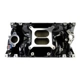 Edelbrock Performer RPM Air-Gap Intake Manifolds 7516-BP Manifold, Air Gap, Dual Plane, Aluminum, Black Plasma Coated, Square Bore, Chevy, Vortec/E-Tec, Each thumbnail 3