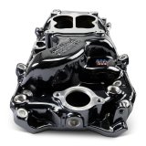 Edelbrock Performer Intake Manifolds 2161-BP Manifold, Performer, Dual Plane, Aluminum, Black Plasma Coated, Spread Bore, Chevy, 396-502, Oval Port, Each thumbnail 4
