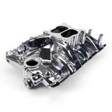 Edelbrock Performer RPM Intake Manifolds 7156-CP Manifold, RPM, Dual Plane, Aluminum, Chrome Plasma Coat, Square/Spread Bore, Pontiac, 326-455, Each thumbnail 4