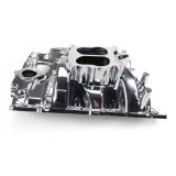 Edelbrock Performer RPM Intake Manifolds 7156-CP Manifold, RPM, Dual Plane, Aluminum, Chrome Plasma Coat, Square/Spread Bore, Pontiac, 326-455, Each thumbnail 6