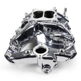 Edelbrock Performer RPM Intake Manifolds 7156-CP Manifold, RPM, Dual Plane, Aluminum, Chrome Plasma Coat, Square/Spread Bore, Pontiac, 326-455, Each thumbnail 7