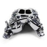 Edelbrock Performer RPM Intake Manifolds 7156-CP Manifold, RPM, Dual Plane, Aluminum, Chrome Plasma Coat, Square/Spread Bore, Pontiac, 326-455, Each thumbnail 8