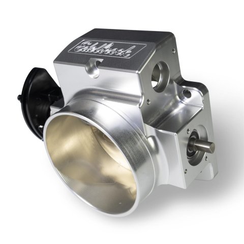 Edelbrock Victor LS Throttle Bodies 3970 Body Assembly, Cable Driven, Billet Aluminum, Clear Anodized, 90mm, LS, Gen III/IV, Chevy, GMC, Pontiac, Cadillac, Each thumbnail 1