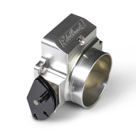 Edelbrock Victor LS Throttle Bodies 3970 Body Assembly, Cable Driven, Billet Aluminum, Clear Anodized, 90mm, LS, Gen III/IV, Chevy, GMC, Pontiac, Cadillac, Each thumbnail 2
