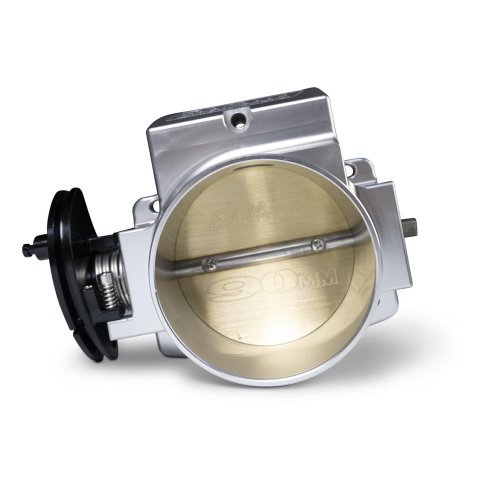 Edelbrock Victor LS Throttle Bodies 3970 Body Assembly, Cable Driven, Billet Aluminum, Clear Anodized, 90mm, LS, Gen III/IV, Chevy, GMC, Pontiac, Cadillac, Each thumbnail 5