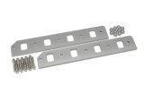 Edelbrock Ford Victor Cylinder Head End Seal Spacers 2864 Spacers, Intake Manifold, Aluminum, Natural, 9.500 in. Height, Ford, 351C, Yates SC-1 Heads, Kit thumbnail 2