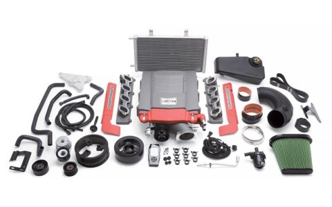 Edelbrock E-Force Corvette C7 Stage 2 Track System Supercharger Kits for 2014-2019 CORVETTE - 15711 Supercharger, C-7, Serpentine, Gray Powdercoated, Chevy, 6.2L, Kit thumbnail 2