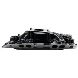 Edelbrock Performer RPM Air-Gap Intake Manifolds 7561-BP Manifold, Air Gap, Dual Plane, Aluminum, Black Plasma Coated, Chevy, Big Block, Oval Port, Std. Deck thumbnail 4