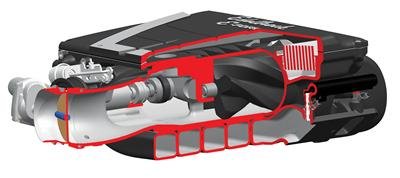 Edelbrock E-Force Corvette C6 Stage 1 Street Legal Supercharger Kits 1593 System, E-Force, Serpentine, Black, 3.875 in. Diameter Pulley, Chevy, LS2, 6.0L, Kit thumbnail 5