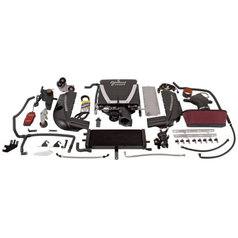 Edelbrock E-Force Corvette C6 Stage 1 Street Legal Supercharger Kits 1593 System, E-Force, Serpentine, Black, 3.875 in. Diameter Pulley, Chevy, LS2, 6.0L, Kit thumbnail 6