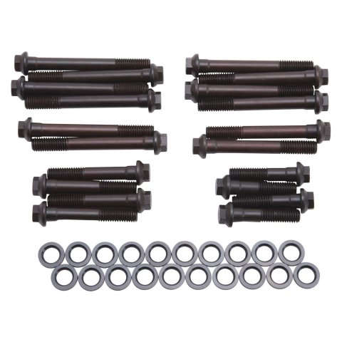 Edelbrock E-Series Head Bolt Kits 85562 Cylinder Bolts, 12-Point Head, Pontiac, with Performer Heads Made Before 3/15/02, Kit