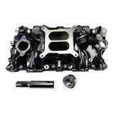 Edelbrock Performer EPS Intake Manifolds 2703-BP Manifold, EPS, Dual Plane, Aluminum, Black Plasma Coated, Square Bore, Chevy, Small Block, Each thumbnail 3