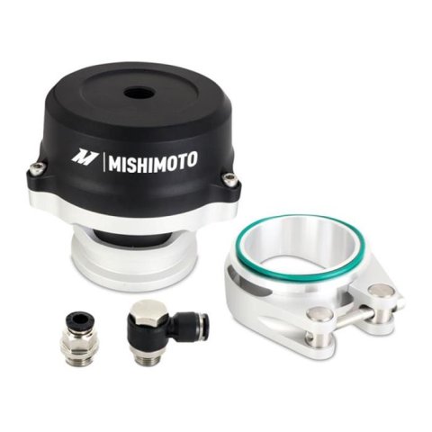 Mishimoto Blow-Off Valves MMBV-UNI-50V Valves, 50mm, Black/Natural, Billet Aluminum, 3 in. V-Band, Each