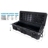 Mishimoto Borne Off-Road Hard Cases BNHC-116BK Storage Case, Case, 116 Quart, Polyethylene, Black, Each thumbnail 4