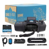 12,000 lbs. Borne Off-Road 12k Winch BNWN-12-SBK Winch, Electric, lb. Rating, 12 V, Hawse Fairlead, 3-Stage Planetary Gear, Black Synthetic Rope, 3/8 in. Diameter, Wired/Wireless Remote, Each thumbnail 6