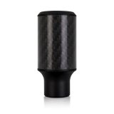 Mishimoto Lightweight Carbon Fiber Shift Knobs MMSK-CFC-65 Knobs, Ultra Lightweight, Fiber, Gloss, Cylindrical Style, Logo, 65mm Tall, Universal, Each thumbnail 1