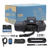 10,000 lbs. Borne Off-Road 10k Winch BNWN-10-SBK Winch, Electric, lb. Rating, 12 V, Hawse Fairlead, 3-Stage Planetary Gear, Black Synthetic Rope, 3/8 in. Diameter, Wired/Wireless Remote, Each thumbnail 4