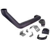 Borne Off-Road Snorkel Air Intakes MMAI-JL-18NGR Intake Kits, Intake Snorkel, Polyethylene Tube, Black, Gray Primer Brackets, Jeep, Kit thumbnail 1
