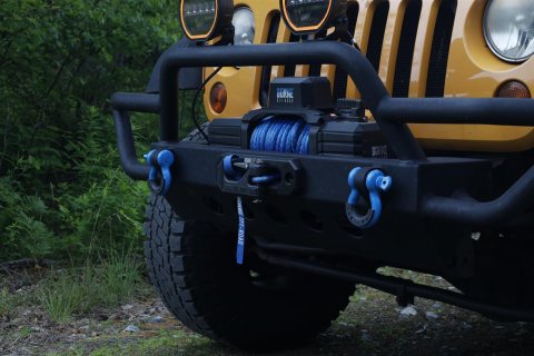 12,000 lbs. Borne Off-Road 12k Winch BNWN-12-SRD Winch, Electric, lb. Rating, 12 V, Hawse Fairlead, 3-Stage Planetary Gear, Red Synthetic Rope, 3/8 in. Diameter, Wired/Wireless Remote, Each