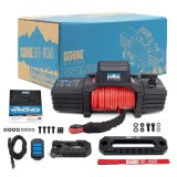 12,000 lbs. Borne Off-Road 12k Winch BNWN-12-SRD Winch, Electric, lb. Rating, 12 V, Hawse Fairlead, 3-Stage Planetary Gear, Red Synthetic Rope, 3/8 in. Diameter, Wired/Wireless Remote, Each thumbnail 6