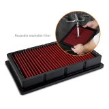Mishimoto Performance Air Filters MMAF-MIA-90 Filter, Performance, Panel, Cotton Gauze, Oiled, Red, Mazda, Each thumbnail 2