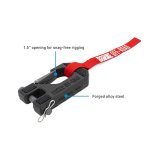 Borne Off-Road by Mishimoto Clevis Hooks BNWN-HK-01RD Winch Hook & Hand Strap, Red thumbnail 2