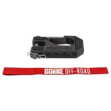 Borne Off-Road by Mishimoto Clevis Hooks BNWN-HK-01RD Winch Hook & Hand Strap, Red thumbnail 3