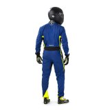 Sparco Kerb Karting Suits 002341BNGB2M Driving Suits, Suits, One-piece, 2 Layers, Polyamide, Navy Blue/Black/Yellow, CIK/FIA N2013.1 Rating, Men's Medium, Each thumbnail 2