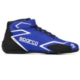 Sparco K-Skid Driving Shoes 00127743BMBI & Boots, Shoes, Mid-top, Leather Outer, Blue/White, Natural Rubber Outer Sole, European Shoe Size 43, Pair thumbnail 2