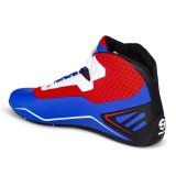 Sparco K-Run Driving Shoes 00127138AZRS & Boots, Shoes, Mid-top, Microfiber Outer, Blue/Red, Natural Rubber Outer Sole, European Shoe Size 38, Pair thumbnail 2