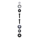 Bilstein SMX Series Shocks 24-296694 Shock, Series, Monotube, 12.01 in. Extended Length, 8.27 in. Collapsed Length, 2/8 Custom Valving, GM Metric Front, Black, Sold individually thumbnail 3