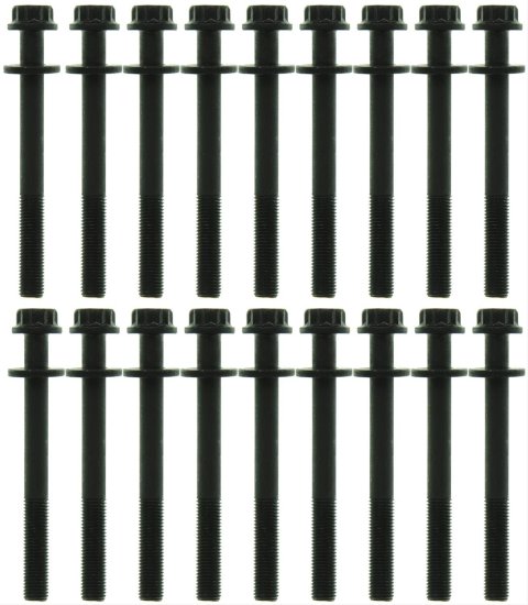 Mahle Original Head Bolt Kits GS33504 Cylinder Fasteners, Kits, Long Bolts Only, Hex, Steel, Black Oxide, Services One Cylinder Head, Chevy, GMC, Hummer, 6.6L Diesel, Kit thumbnail 1
