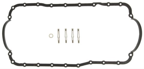 Mahle Original Oil Pan Gaskets OS32491 Gaskets, Original, One-piece Gasket, Molded Rubber Compound, Ford, Laforza, Lincoln, Mercury, V8, Set