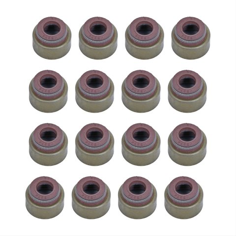 Mahle Original Valve Stem Seals SS45974 Seals, Positive Stop, Rubber, Chevrolet, GMC, Hummer, Duramax, Set of 16 thumbnail 1