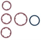 Mahle Original Oil Cooler Gaskets GS33753 Gasket Set, Molded Gasket, Red, Chrysler, Jeep, Ram, Dodge, Set of 5. thumbnail 1