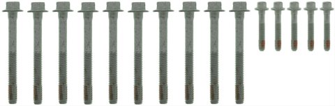 Mahle Original Head Bolt Kits GS33449 Cylinder Fasteners, Kits, Hex, Steel, Zinc Plated, Buick, Cadillac, Chevy, GMC, Hummer, Isuzu, Pontiac, Saab, Kit